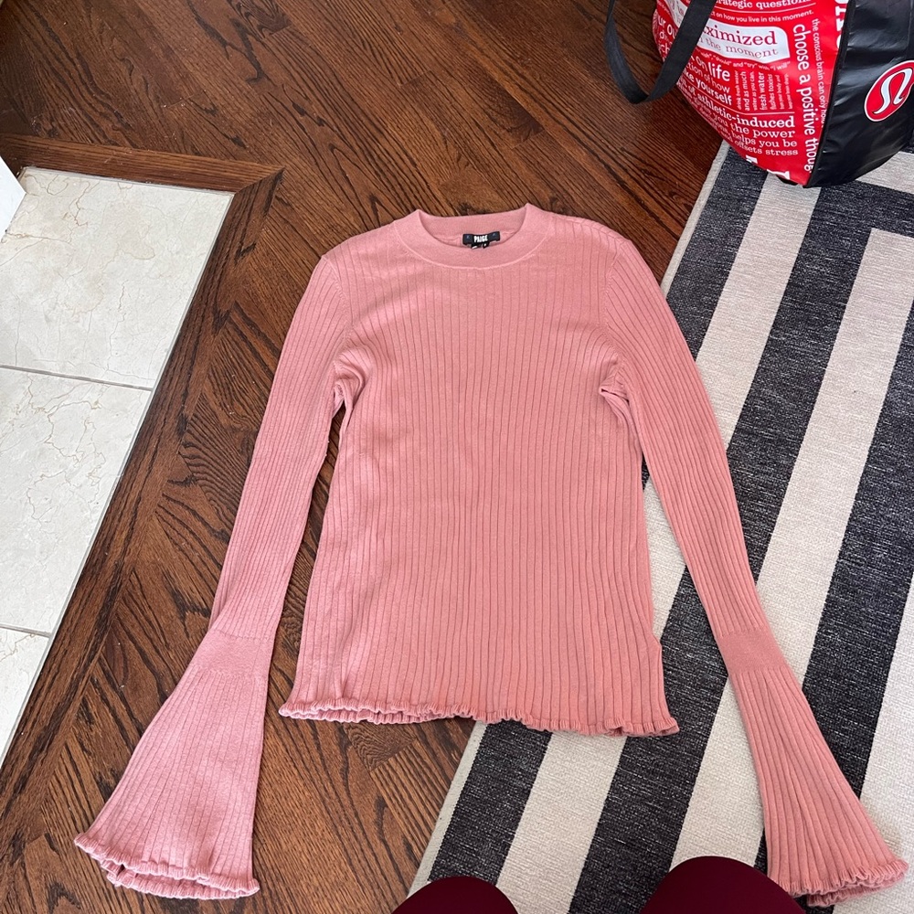 PAIGE Pink Long Sleeve Top
